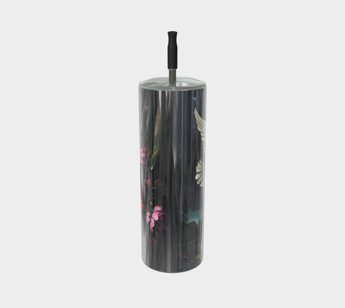 Dove & Roses Branch Stainless Steel Tumbler | Faith-Inspired Farmhouse Drinkware