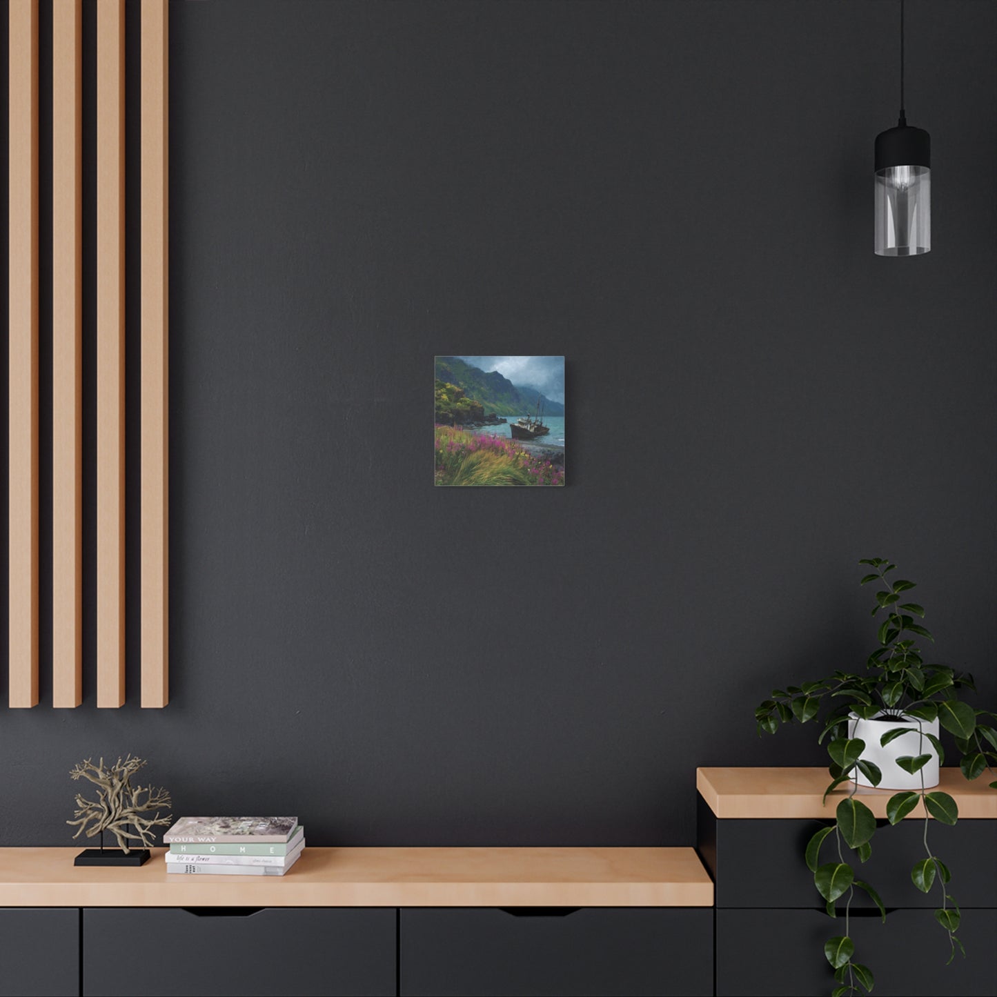 Seaside Boat — Coastal Canvas Wall Art