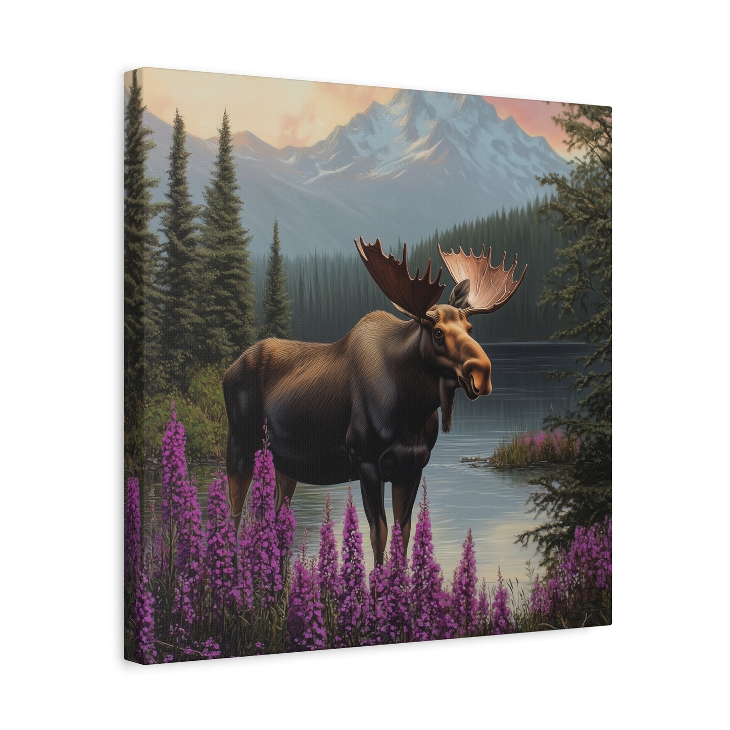 Moose Lake — Wilderness Canvas Wall Art