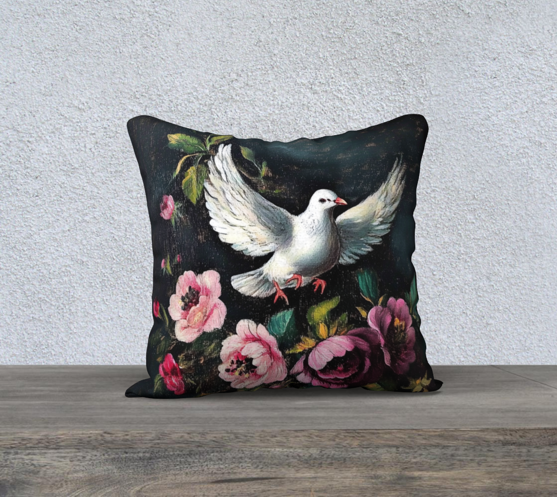 Dove Flight Branch Pillow Case | Faith-Inspired Home Accent