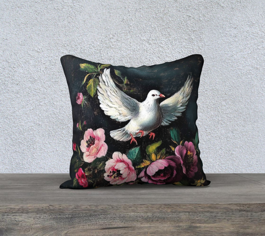 Dove Flight Branch Pillow Case | Faith-Inspired Home Accent