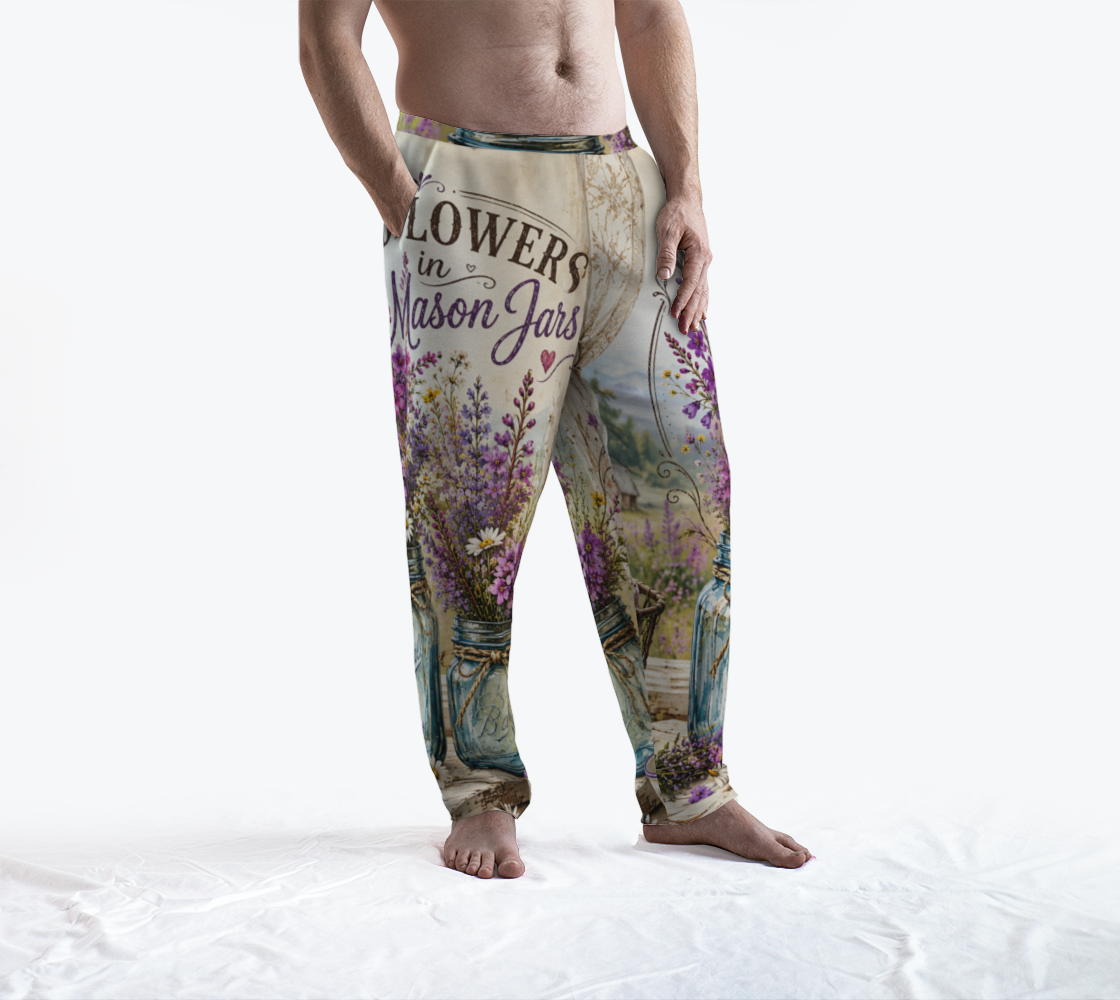 Wildflowers in Mason Jars - Lounge Pants