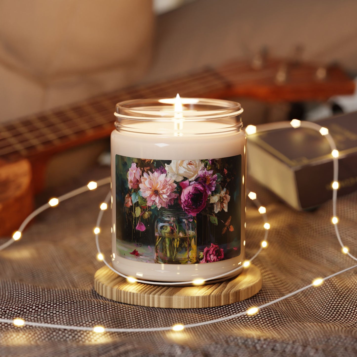 Farmhouse Floral Scented Soy Candle