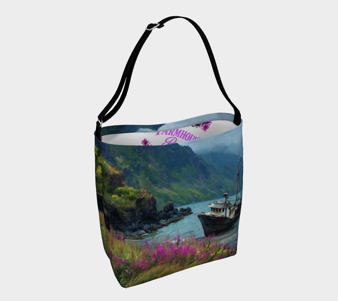 Old Fishing Boat Day Tote | Alaska Coastal Carry-All