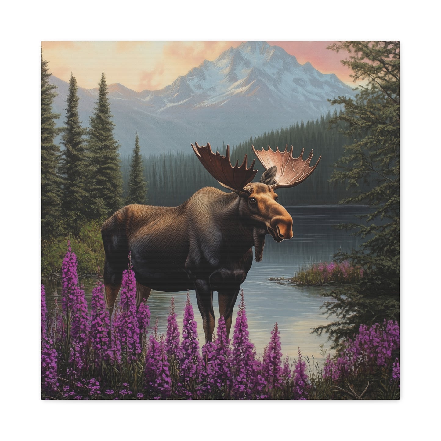 Moose Lake — Wilderness Canvas Wall Art