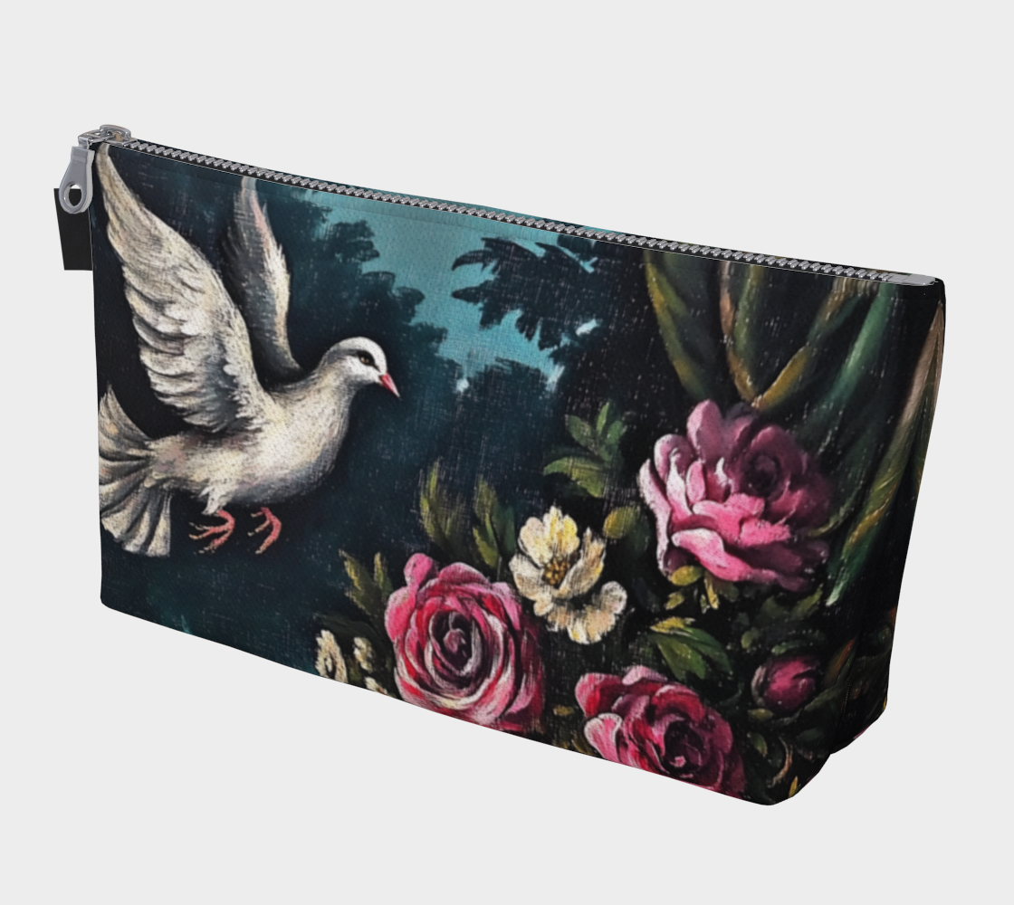 Dove & Roses Makeup Bag | Faith-Inspired Farmhouse Accessory
