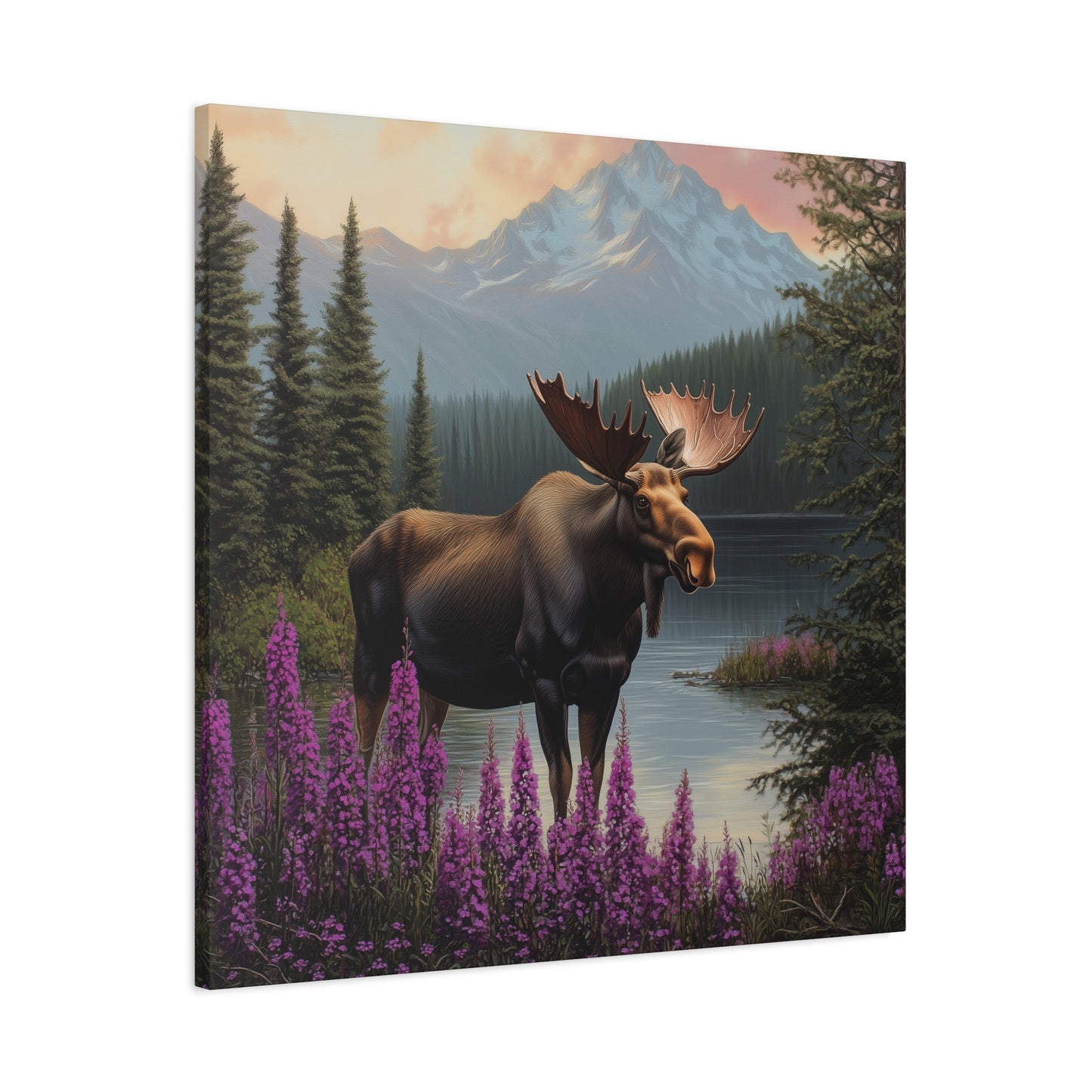 Moose Lake — Wilderness Canvas Wall Art