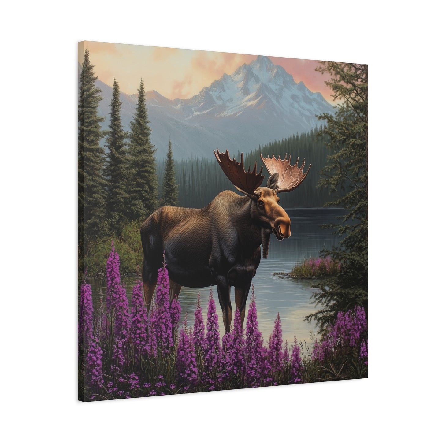 Moose Lake — Wilderness Canvas Wall Art