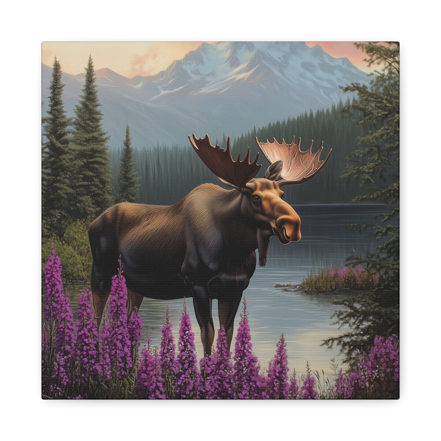 Moose Lake — Wilderness Canvas Wall Art
