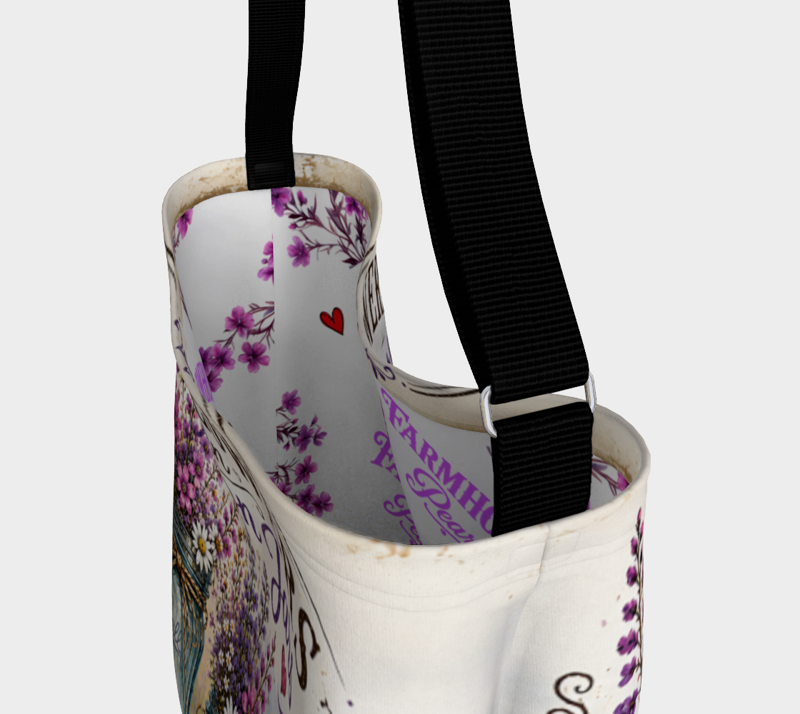 Wildflowers in Mason Jars Day Tote