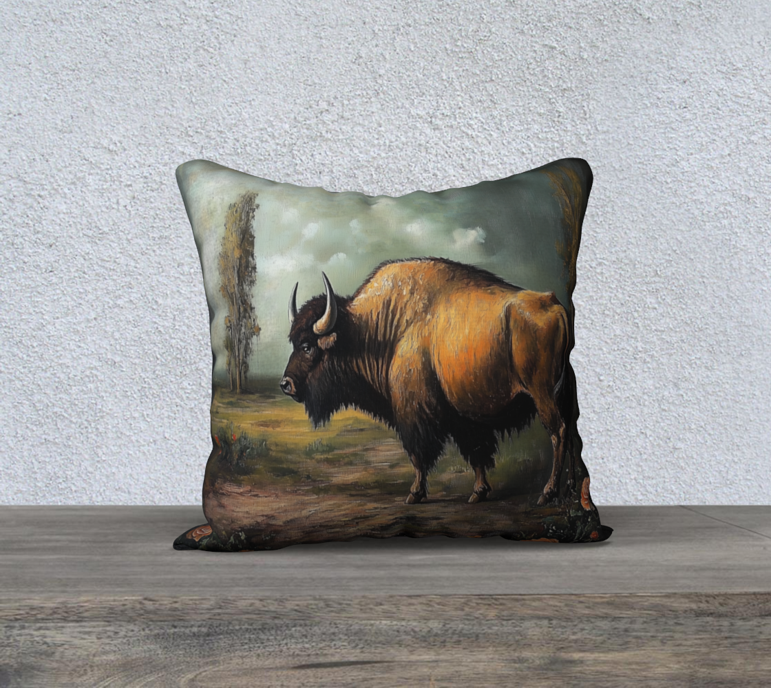 Buffalo Pillow Case | Western Wildlife Home Accent