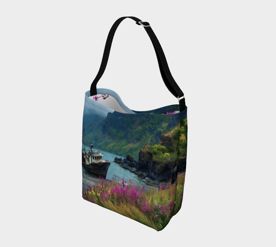 Old Fishing Boat Day Tote | Alaska Coastal Carry-All