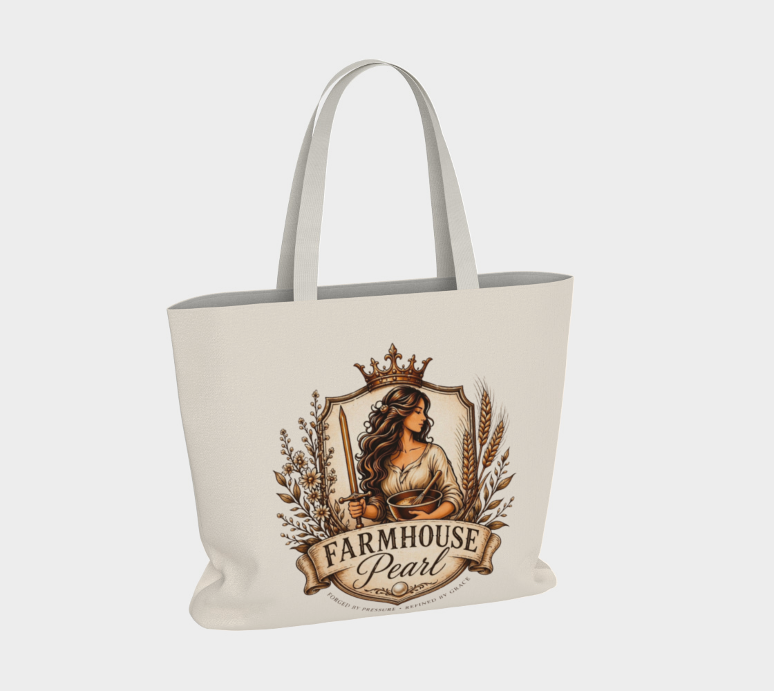 FHP Large Tote Bag | Farmhouse Pearl Market Tote