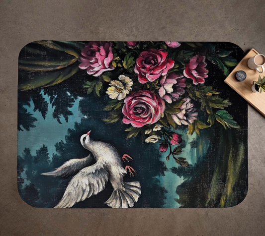 Dove & Roses Blanket | Faith-Inspired Farmhouse Cozy Throw