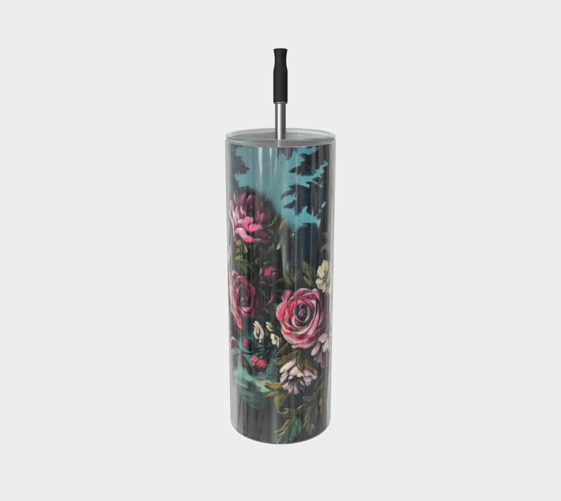 Rose Garden Stainless Steel Tumbler | Floral Farmhouse Drinkware