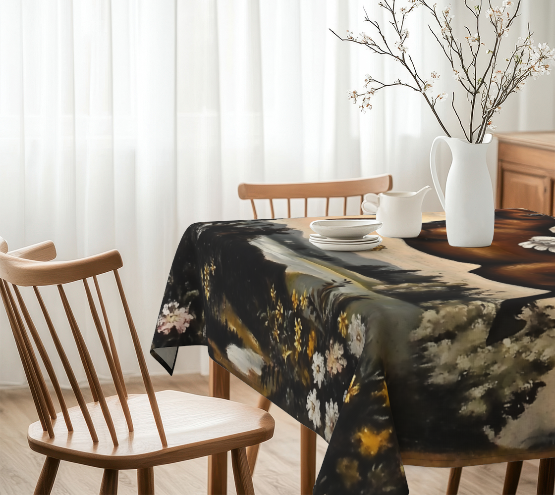 Moose & Wings Tablecloth | Alaska-Inspired Farmhouse Table Linen