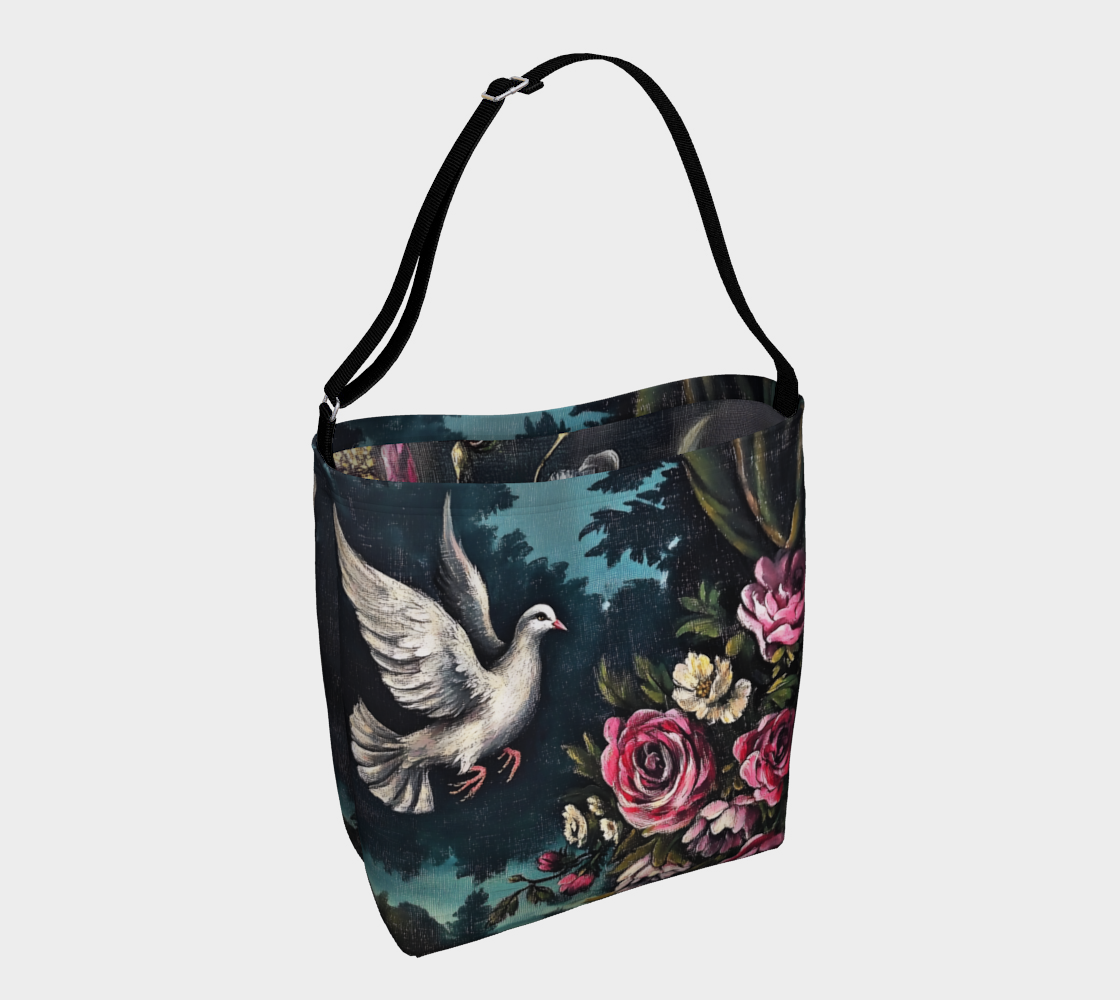 Wild Dove & Roses Tote Bag | Faith-Inspired Farmhouse Carry-All