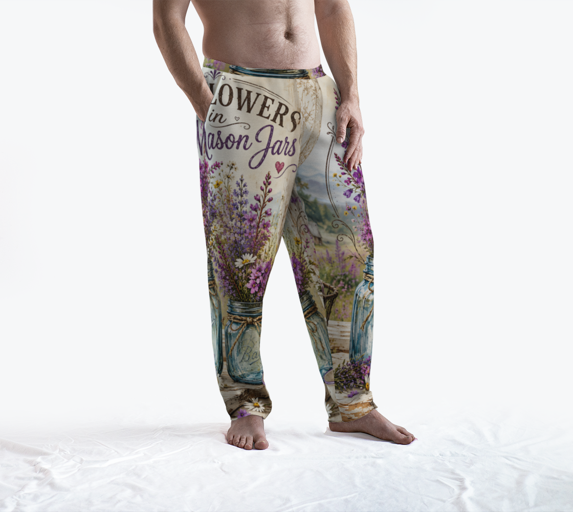 Wildflowers in Mason Jars - Lounge Pants