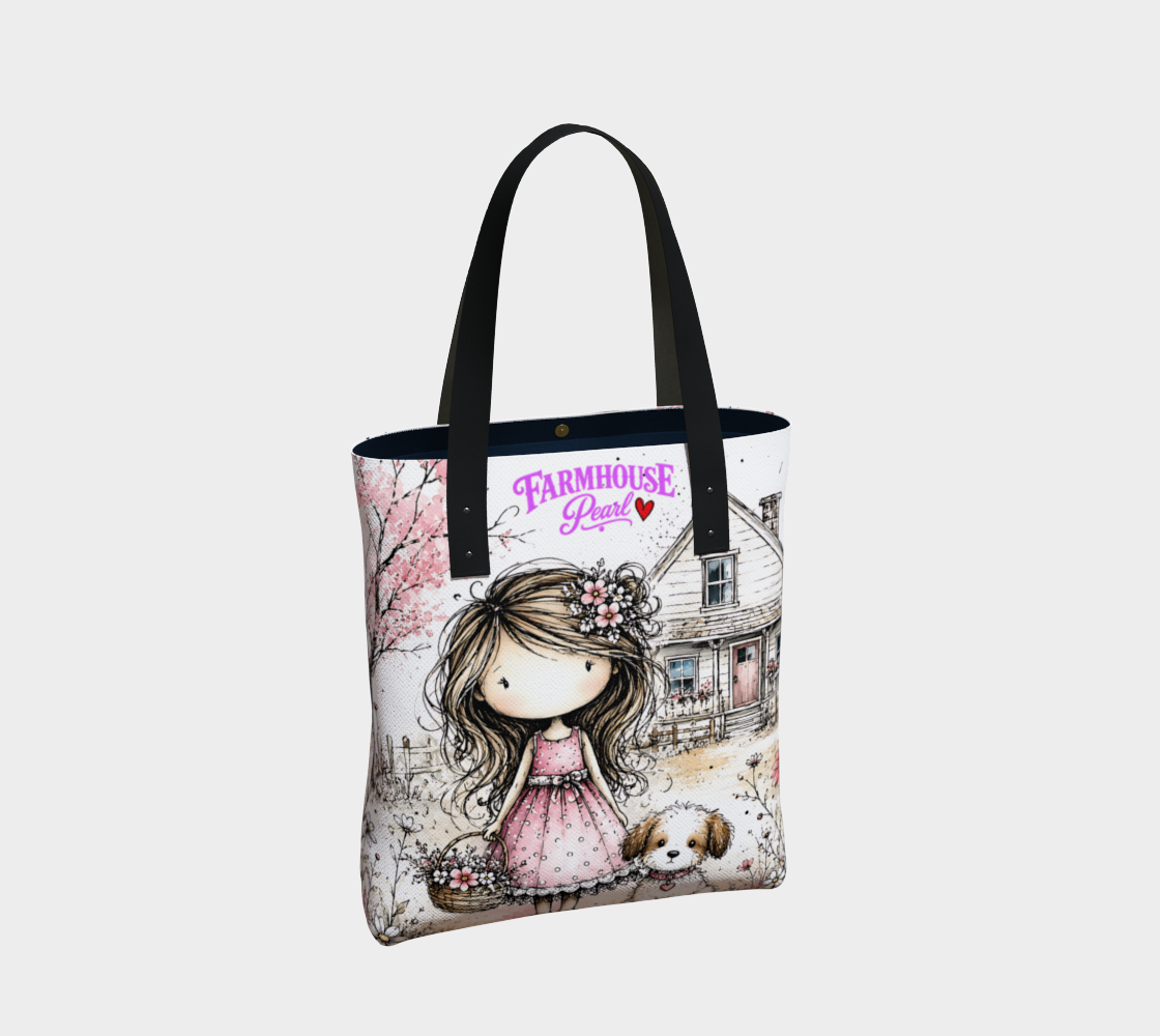 Prairie Girl Tote Bag | Farmhouse Kids Carry-All