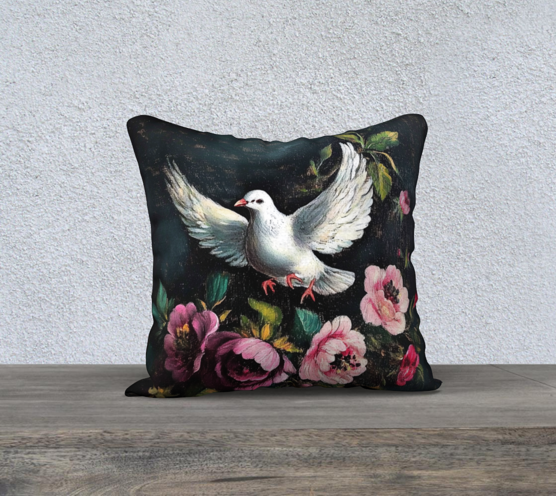 Dove Flight Branch Pillow Case | Faith-Inspired Home Accent
