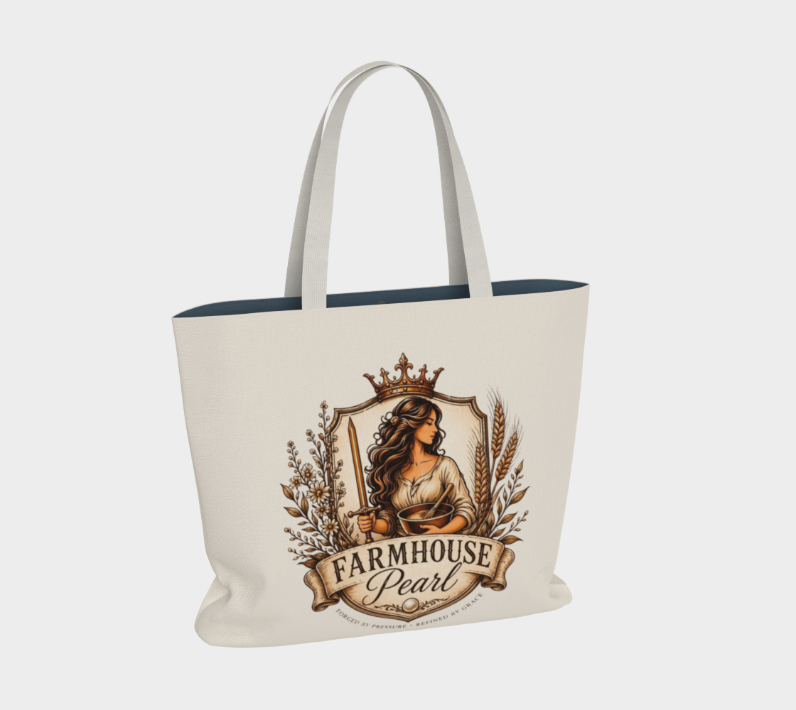 FHP Large Tote Bag | Farmhouse Pearl Market Tote
