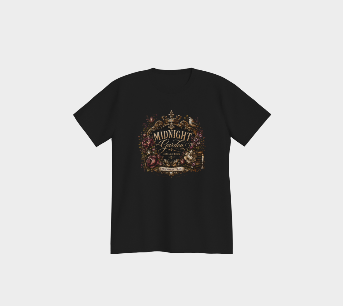 Midnight Garden Collection - Premium Dark T-Shirt