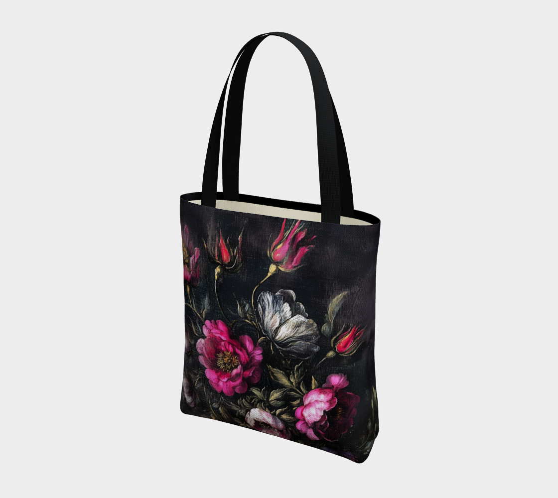 Rose Garden Tote Bag | Floral Farmhouse Carry-All