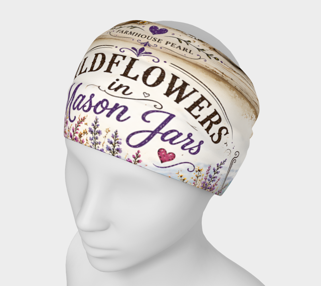 Wildflowers in Mason Jars - WF Headband