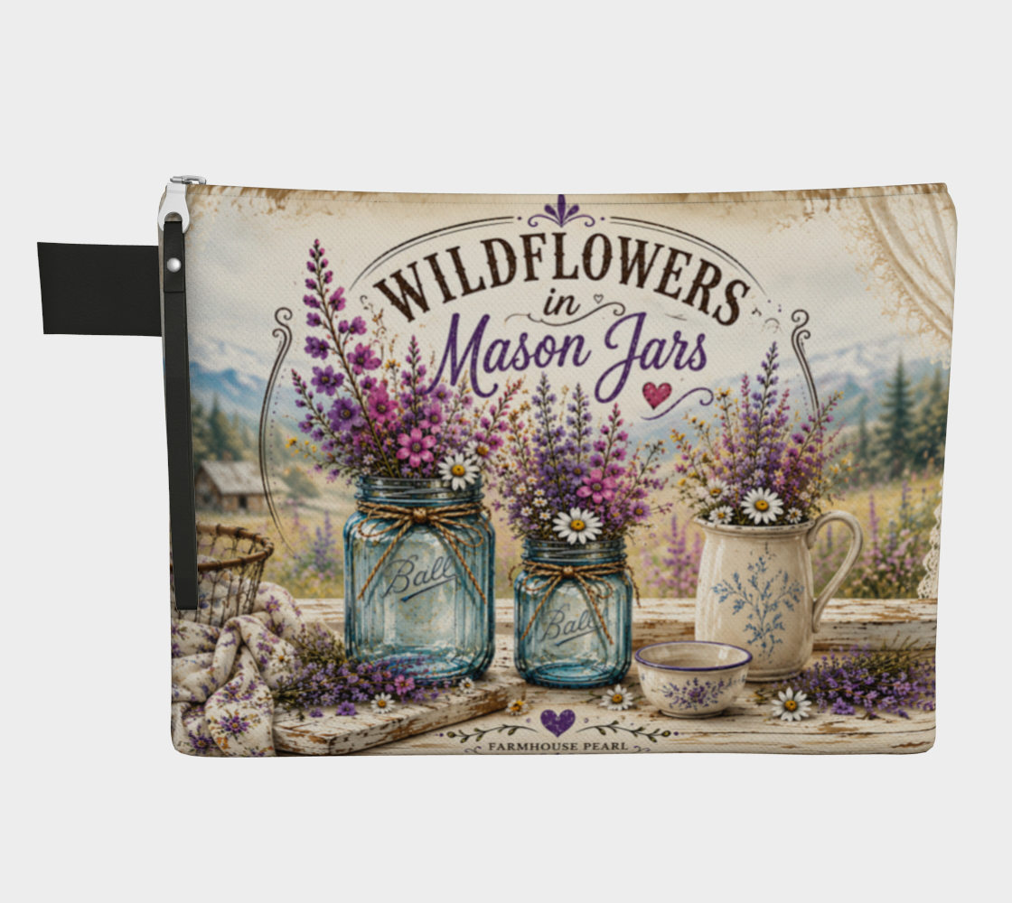 Wildflowers in Mason Jars Carry-All