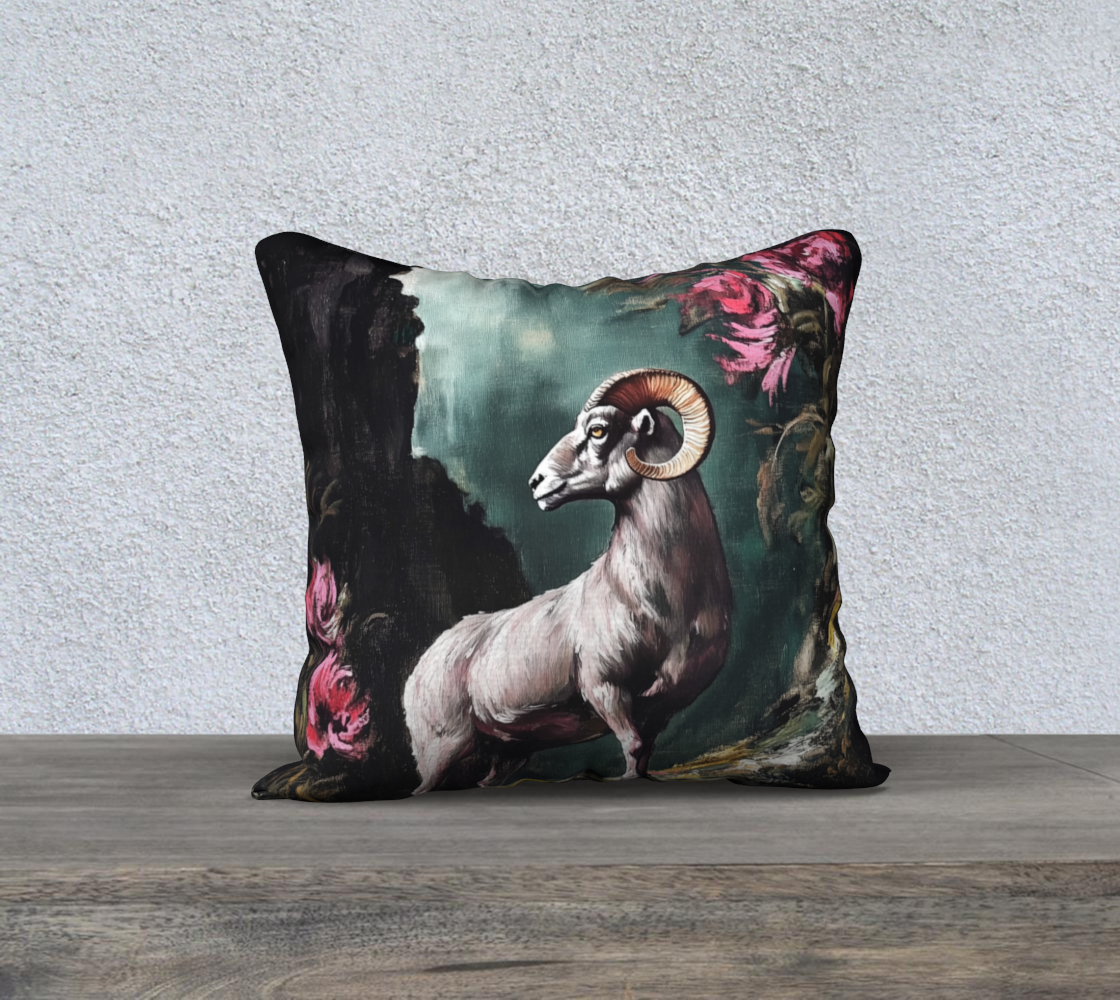 Big Horn Sheep 3 Pillow Case | Alaska Wildlife Home Accent
