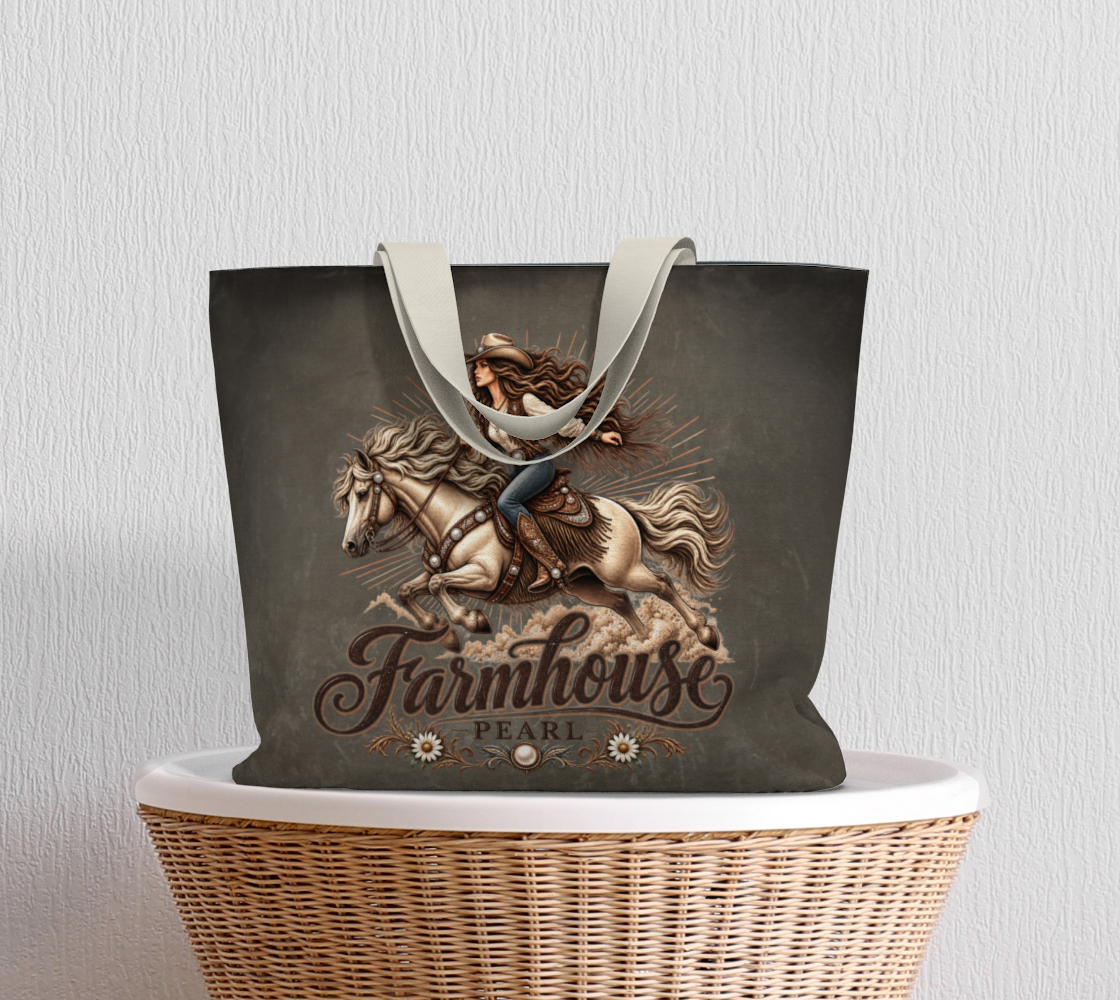 Wild Pearl Large Tote Bag