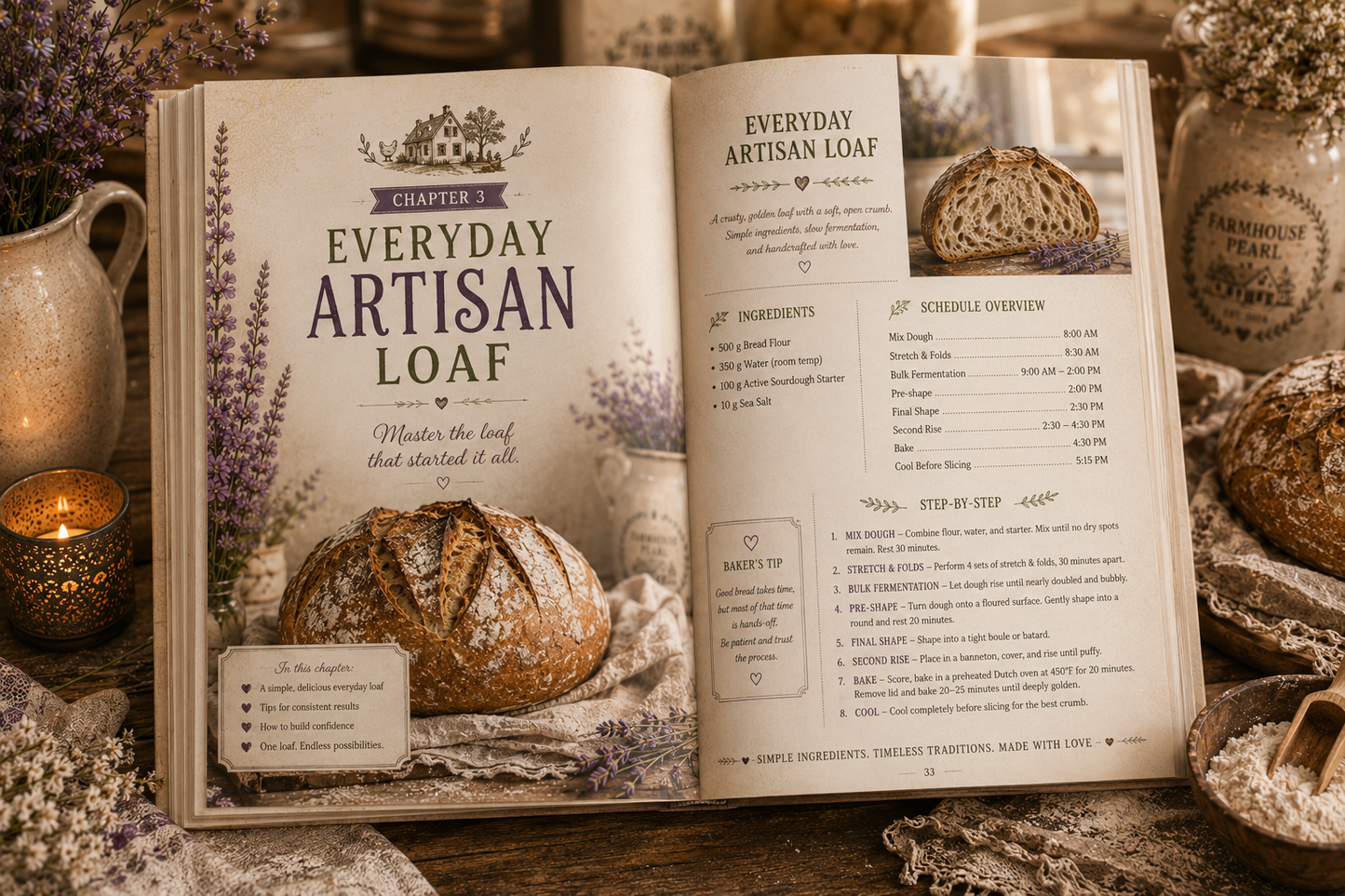 Farmhouse Pearl Sourdough Cookbook (Digital Download)